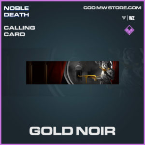 gold noir calling card in Vanguard and Warzone