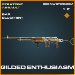 Gilded Enthusiasm BAR blueprint skin in Warzone and Vanguard