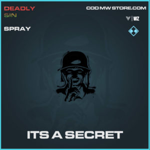 its a secret spray in Vanguard and Warzone