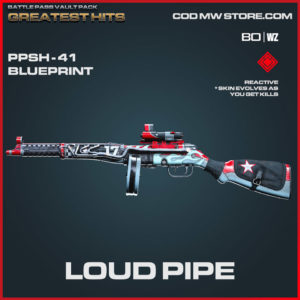 Loud Pipe PPSh-41 blueprint skin in Warzone and Cold War