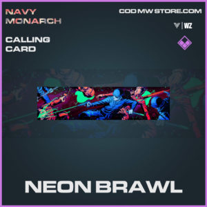 neon brawl calling card in Warzone and Vanguard