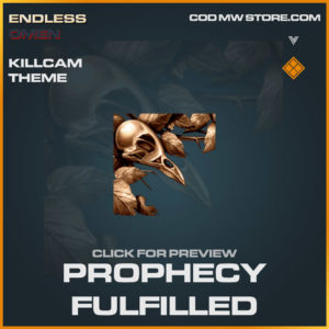 prophecy fulfilled killcam theme in Vanguard