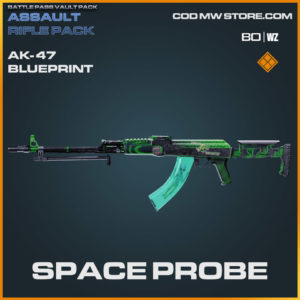Space Probe AK-47 skin blueprint in Warzone and Cold War