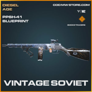 Vintage Soviet PPSH-41 skin blueprint in Warzone and Vanguard
