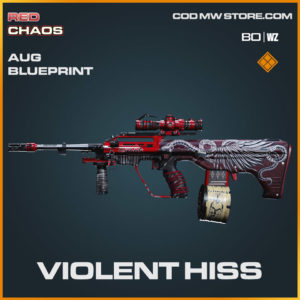 Violent Hiss AUG blueprint skin in Cold War and Warzone