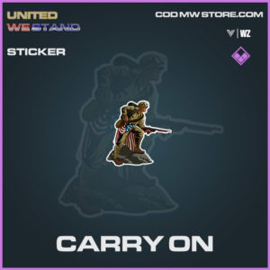 carry on sticker in vanguard and warzone