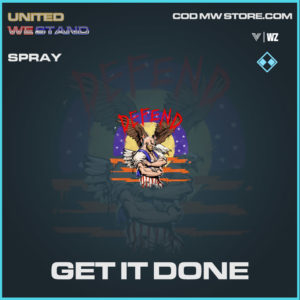 get it done spray in vanguard and warzone