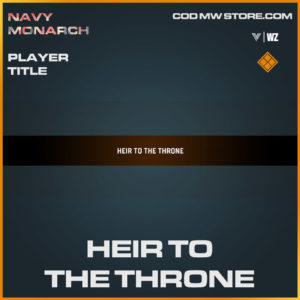 heir to the throne player title in Warzone and Vanguard