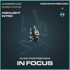 in focus highlight intro in Vanguard