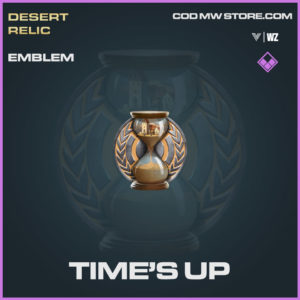 time's up emblem in vanguard and warzone