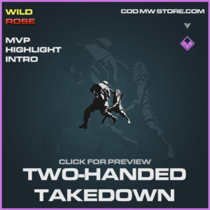 two-handed takedown mvp highlight intro in vanguard