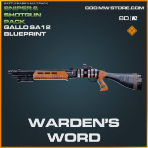 warden's word gallo sa12 blueprint in Warzone and Cold War