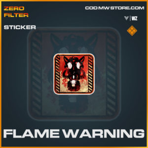 Flame Warning sticker in Warzone and Vanguard