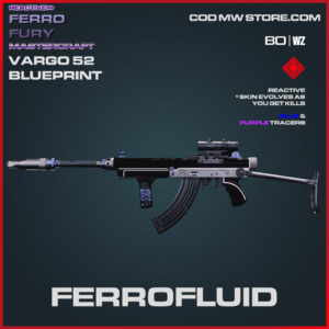 Ferrofluid Vargo 52 blueprint skin in Warzone and Cold War