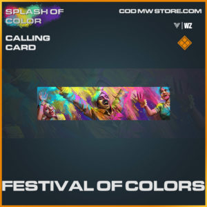 Festival of Colors calling card in Warzone and Vanguard