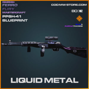 Liquid Metal PPSh-41 blueprint skin in Warzone and Cold War