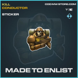 Made to Enlist sticker in Warzone and Vanguard