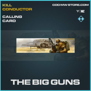 The Big Guns calling card in Warzone and Vanguard