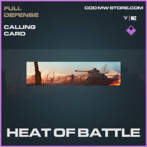 heat of battle calling card in vanguard and warzone