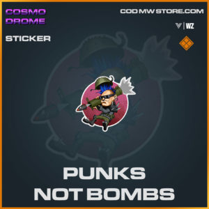 punks not bombs sticker in Warzone and Vanguard