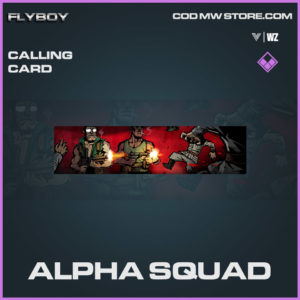Alpha Squad calling card in Warzone and Vanguard