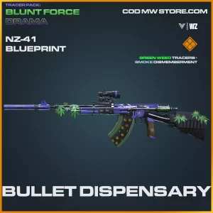 Bullet Dispensary nz-41 blueprint skin in Warzone and Vanguard