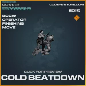 Cold Beatdown Finishing move in Warzone and Black Ops Cold War
