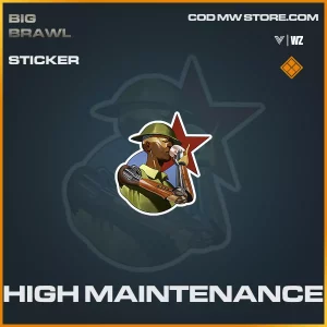 High Maintenance sticker in Warzone and Vanguard