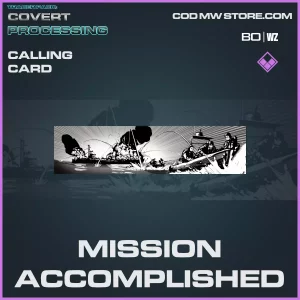 Mission Accomplished calling card in Warzone and Cold War