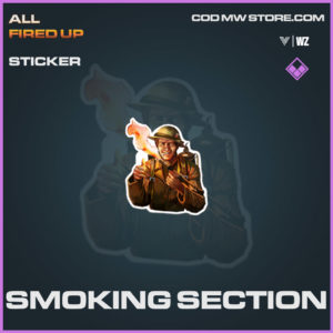 Smoking Section Sticker in Warzone and Vanguard
