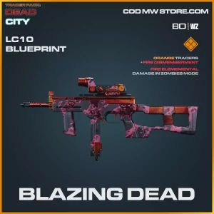 Blazing Dead LC10 skin blueprint in Warzone and Cold War