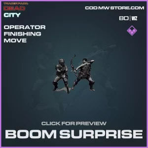 Boom Surprise Finishing Move in Warzone and Cold War