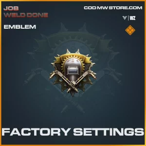 Factory SEttings emblem in Warzone and Vanguard