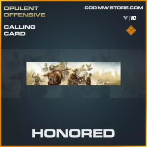 Honored calling card in Warzone and Vanguard