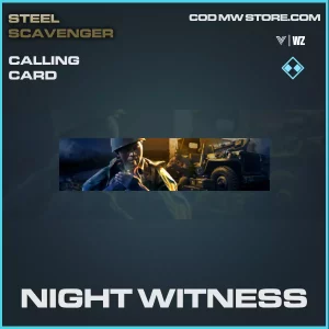 Night Witness calling card in Warzone and Vanguard
