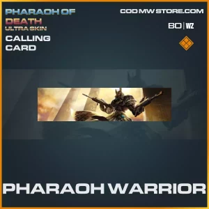 Pharaoh Warrior calling card in Warzone and Cold War