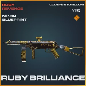 Ruby Brilliance MP-40 skin blueprint in Warzone and Vanguard