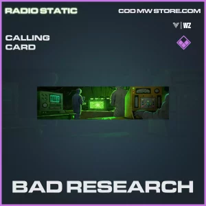 Bad Research calling card in Warzone and Vanguard