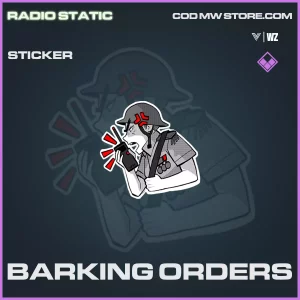 Barking Orders sticker in Warzone and Vanguard