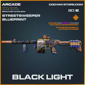 Black Light Streetsweeper skin blueprint in Warzone and Cold War