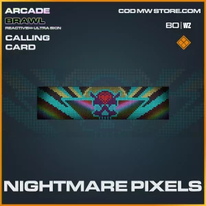 Nightmare Pixels calling card in Warzone and Cold War