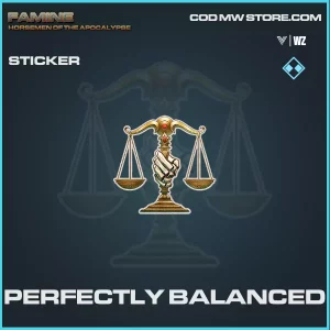Perfectly Balanced sticker in Warzone and Vanguard