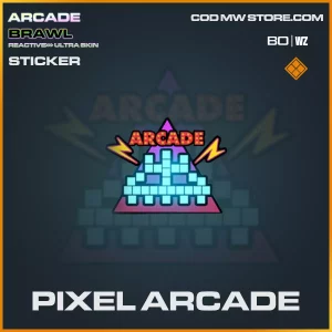 Pixel Arcade sticker in Warzone and Cold War