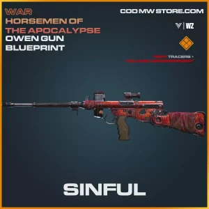 Sinful Owen gun skin blueprint in Warzone and Vanguard