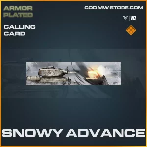 Snowy Advance calling card in Warzone and Vanguard