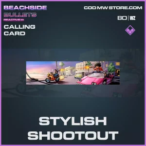 stylish shootout calling card in Cold War and Warzone