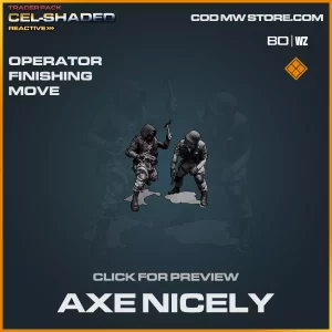 Axe Nicely Operator Finishing Move in Warzone and Cold War