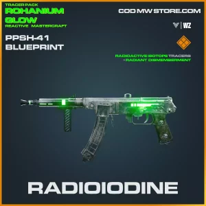 Radioiodine PPSH-41 blueprint skin in Warzone and Vanguard