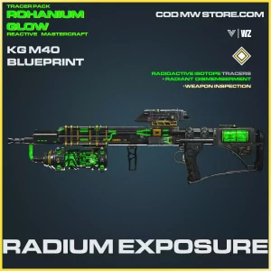 Radium Exposure KG M40 skin blueprint in Warzone and Vanguard