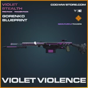 Violet Violence Gorenko Anti-Tank Rifle Blueprint Skin in Warzone and Vanguard